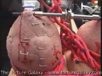 Big tits of a slut got tortured as her punishment